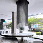 water feature metal drapery