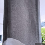 water feature metal drapery