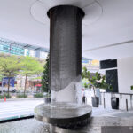 water feature metal drapery