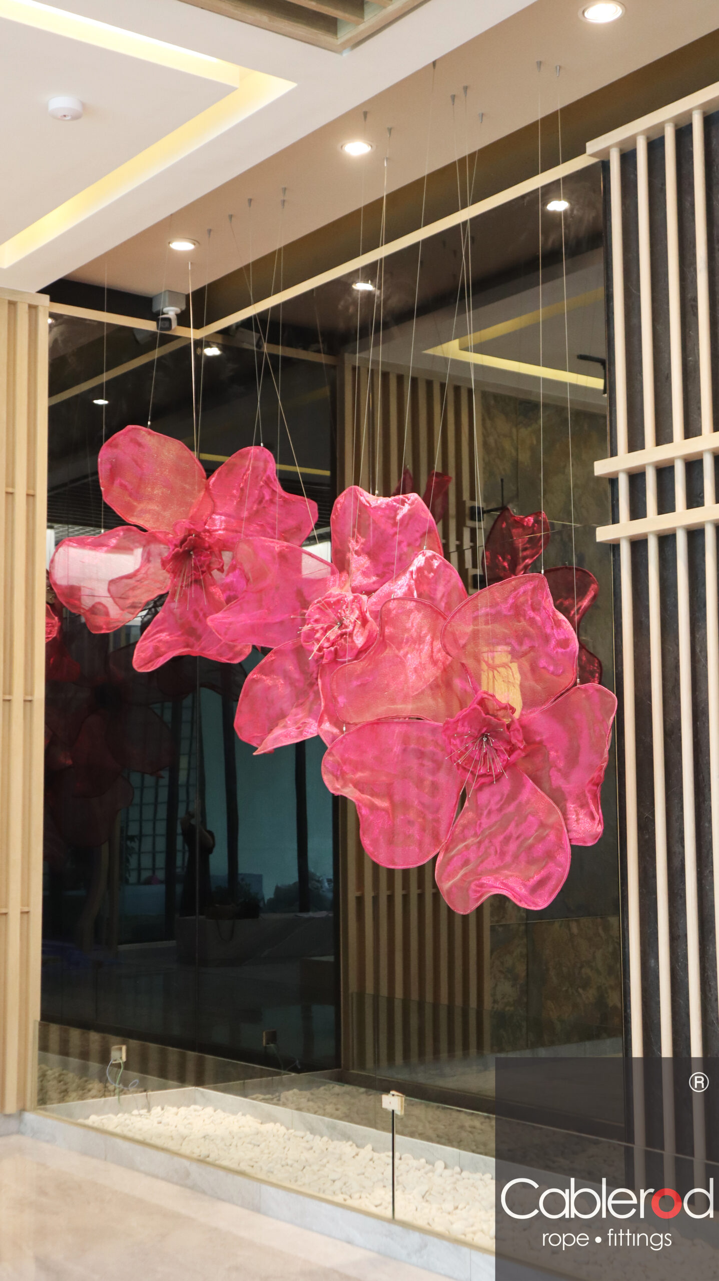 sakura sculptural metalace