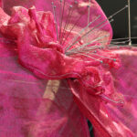suspending sakura metalace sculpture